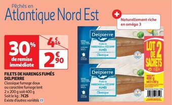 Auchan FILETS DE HARENGS FUMÉS DELPIERRE aanbieding