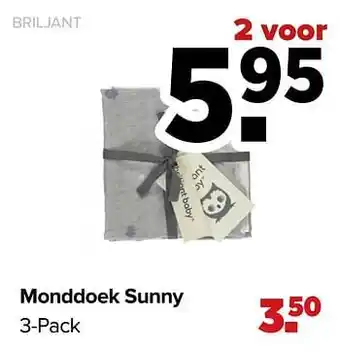 Baby-Dump Monddoek sunny aanbieding