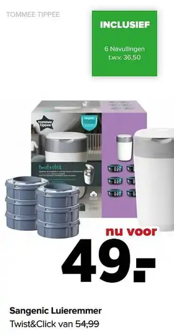 Sangenic luieremmer twist+click