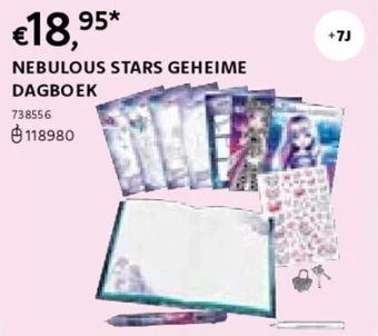 Dreamland NEBULOUS STARS GEHEIME DAGBOEK aanbieding