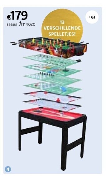 Speeltafel 13-in-1
