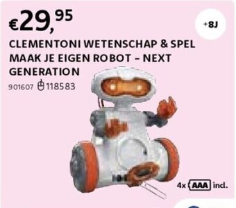 Dreamland CLEMENTONI WETENSCHAP & SPEL MAAK JE EIGEN ROBOT - NEXT GENERATION aanbieding
