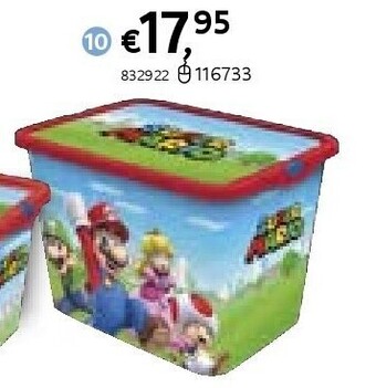 Dreamland Opbergbox super mario 23L aanbieding