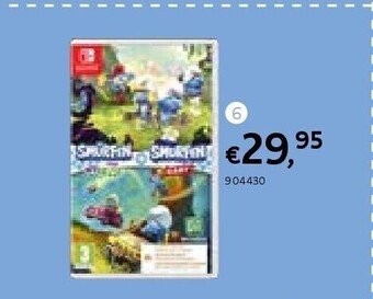 Nintendo switch de smurfen missie vileaf + smurfen kart - code in a box nl/fr