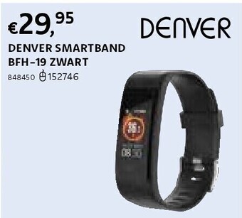 Dreamland Denver smartband bfh-19 zwart aanbieding