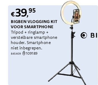 Bigben vlogging kit voor smartphone