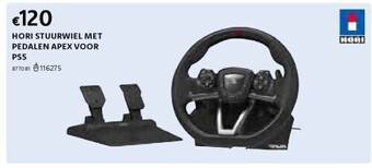 Dreamland Hori stuurwiel met pedalen apex voor ps5 aanbieding