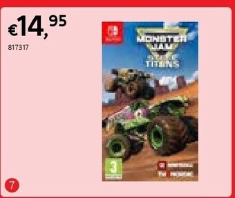 Dreamland Nintendo switch monster jam steel titans eng/fr aanbieding