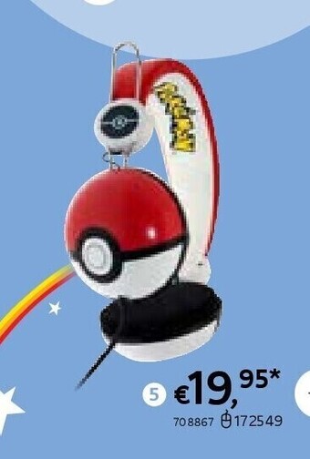 Hoofdtelefoon pokemon pokeball