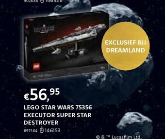 Dreamland Lego star wars 75356 executor super star destroyer aanbieding