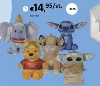 Dreamland Knuffel disney platinum 25 cm aanbieding