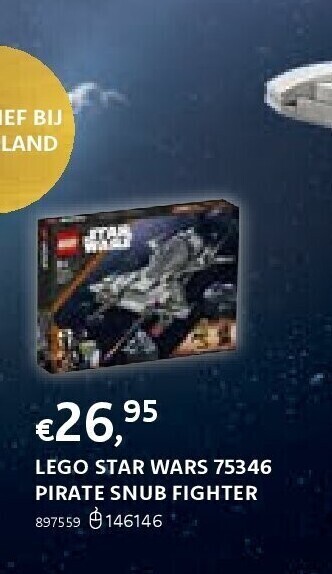 Dreamland Lego star wars 75346 pirate snub fighter aanbieding