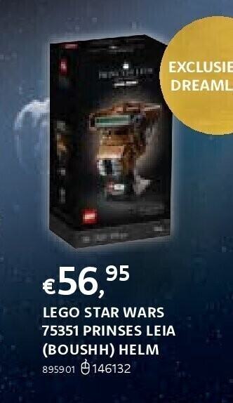 Dreamland Lego star wars 75351 prinses leia (boushh) helm aanbieding