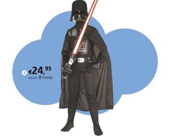 Dreamland Verkleedpak darth vader maat 122/128 aanbieding