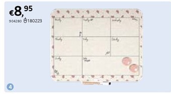 Whiteboard weekplanner cozy