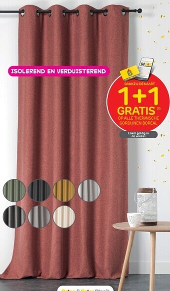 Brico Op alle thermische gordijnen boreal aanbieding