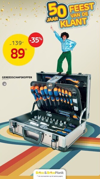 Brico Gereedschapskoffer aanbieding
