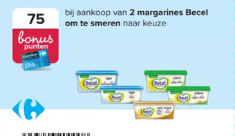 Carrefour margarines Becel aanbieding