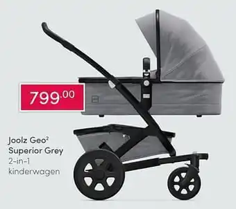 Baby & Tiener Joolz geo2 superior grey 2-in-1 kinderwagen aanbieding