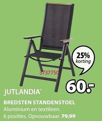 Jysk Bredsten standenstoel aanbieding