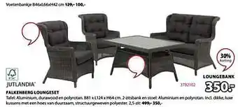Jysk Falkenberg loungeset 2-zit aanbieding