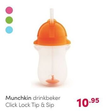 Munchkin drinkbeker click lock tip + sip