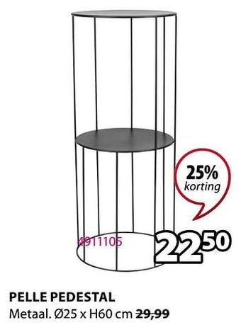 Jysk Pelle pedestal aanbieding