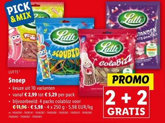 Lidl LUTTI Snoep aanbieding