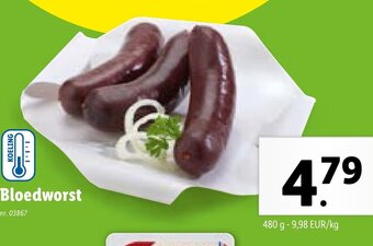Lidl Bloedworst 480g aanbieding