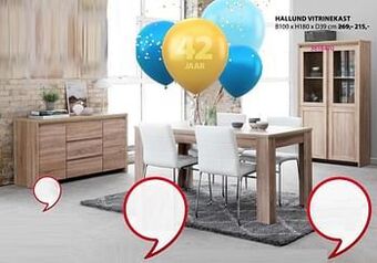 Jysk Hallund vitrinekast aanbieding