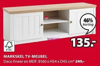 Jysk Markskel tv-meubel aanbieding