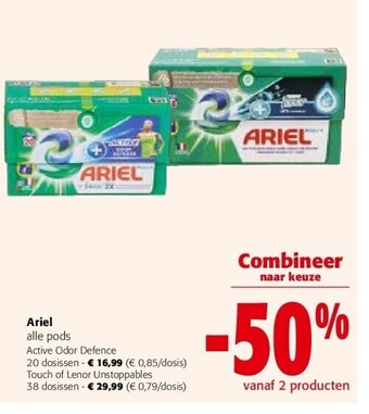 Colruyt Ariel alle pods aanbieding