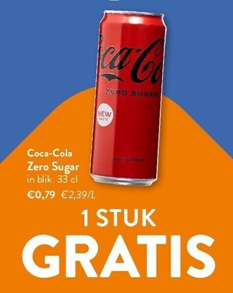 OKay Coca-cola zero sugar in blik 33 cl aanbieding