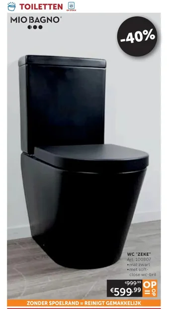 Zelfbouwmarkt WC "ZEKE" aanbieding