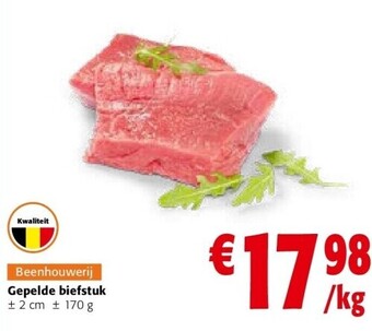 Colruyt Gepelde biefstuk aanbieding
