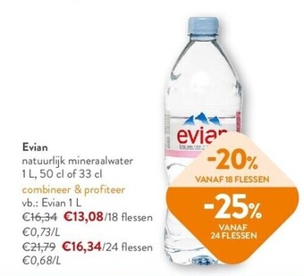 OKay Evian natuurlijk mineraalwater aanbieding