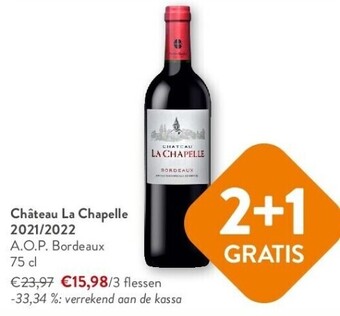 OKay Château la chapelle 2021/2022 a.o.p. bordeaux 75 cl aanbieding