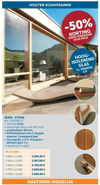 Zelfbouwmarkt SERIE STORA 1800 x 2100 aanbieding