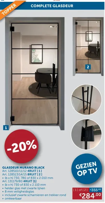 GLASDEUR MURANO BLACK