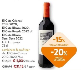 El coto crianza 2019/2020