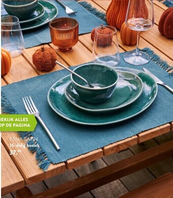 Casa Etna satin 16-delig bestek aanbieding