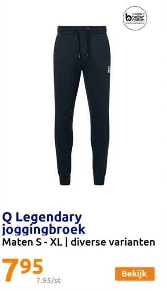 Action Q Legendary joggingbroek aanbieding