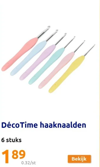 Action DécoTime haaknaalden aanbieding