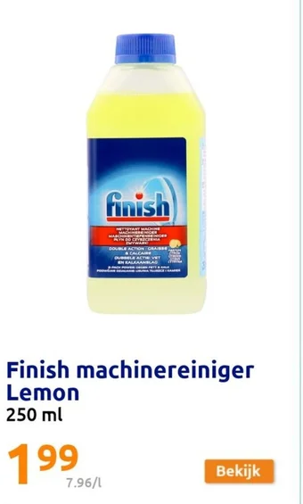 Action Finish machinereiniger Lemon 250 ml aanbieding