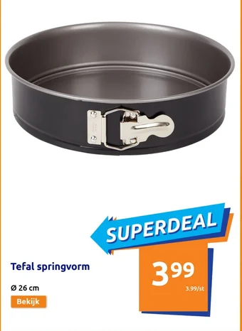 Action Tefal springvorm 26 cm aanbieding