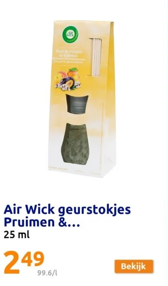 Action Air Wick geurstokjes Pruimen 25 ml aanbieding