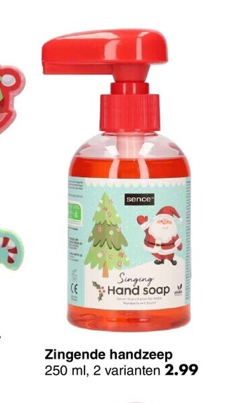 Wibra Zingende handzeep aanbieding