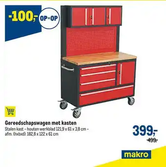 Makro Gereedschapswagen Met Kasten aanbieding
