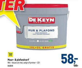 Makro Muur & Plafondverf aanbieding