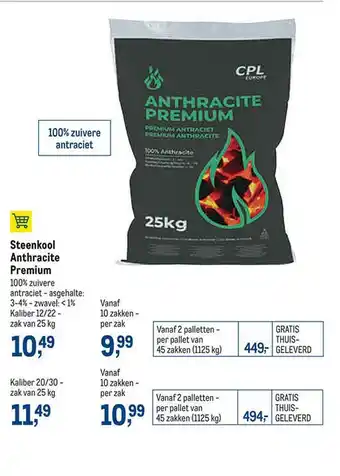 Makro Steenkool Anthracite Premium aanbieding